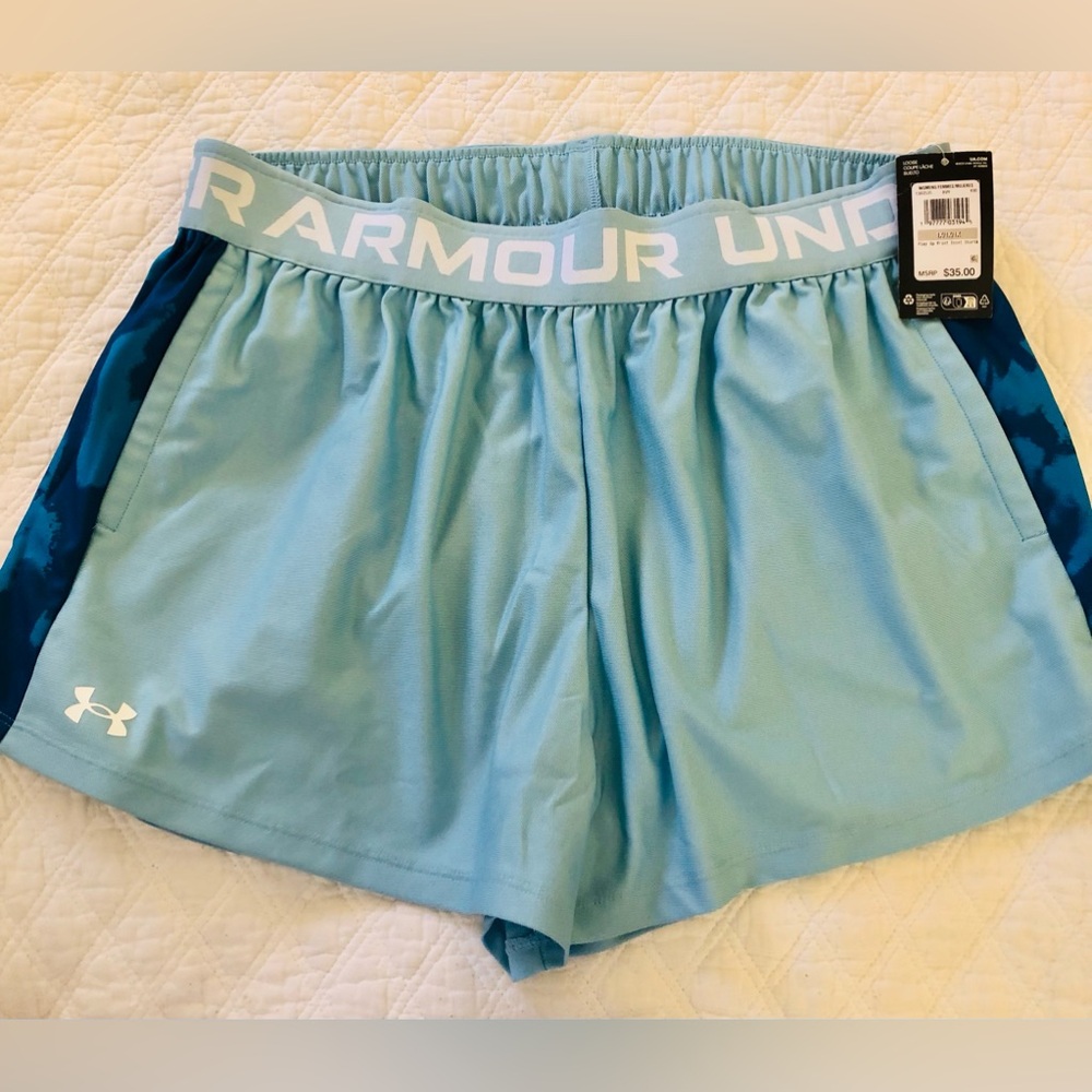 Under Armour Women's Sky Blue Athletic Shorts NWT